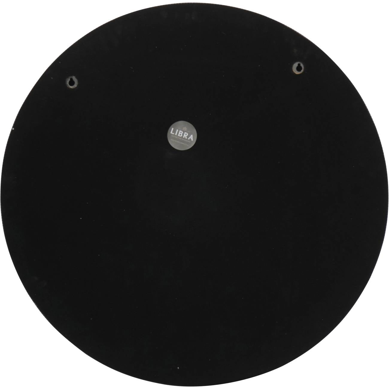Belvedere Aged Gold Ribbed Round Wall Mirror